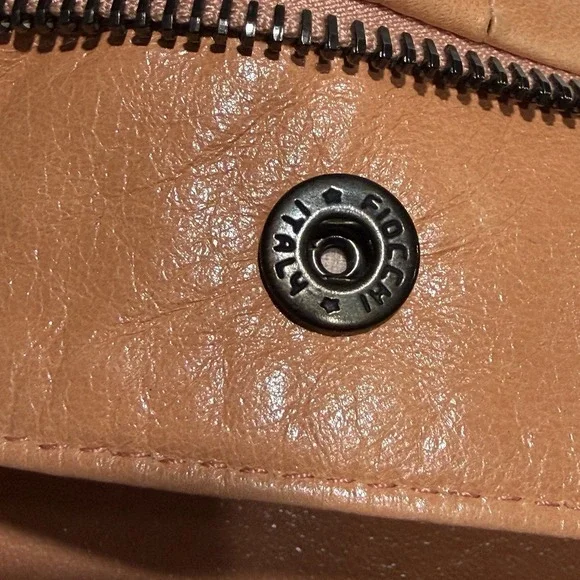 Armani Collezioni Lambskin Leather Jacket Silk Lined Peach Italy‎ Womens 4 - Picture 10 of 13